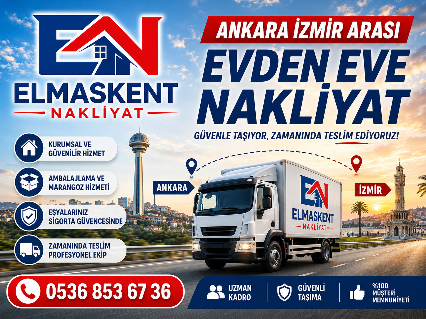 Ankara İzmir Arası Evden Eve Nakliyat