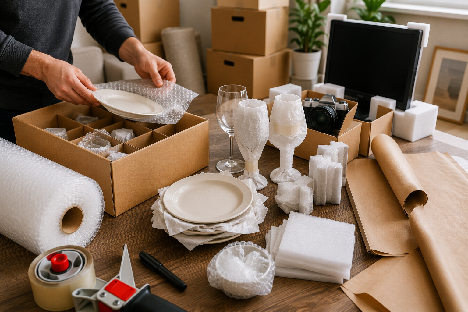 Kırılacak Eşyalar Nasıl Korunmalı - Cam, Porselen ve Elektronik Paketleme